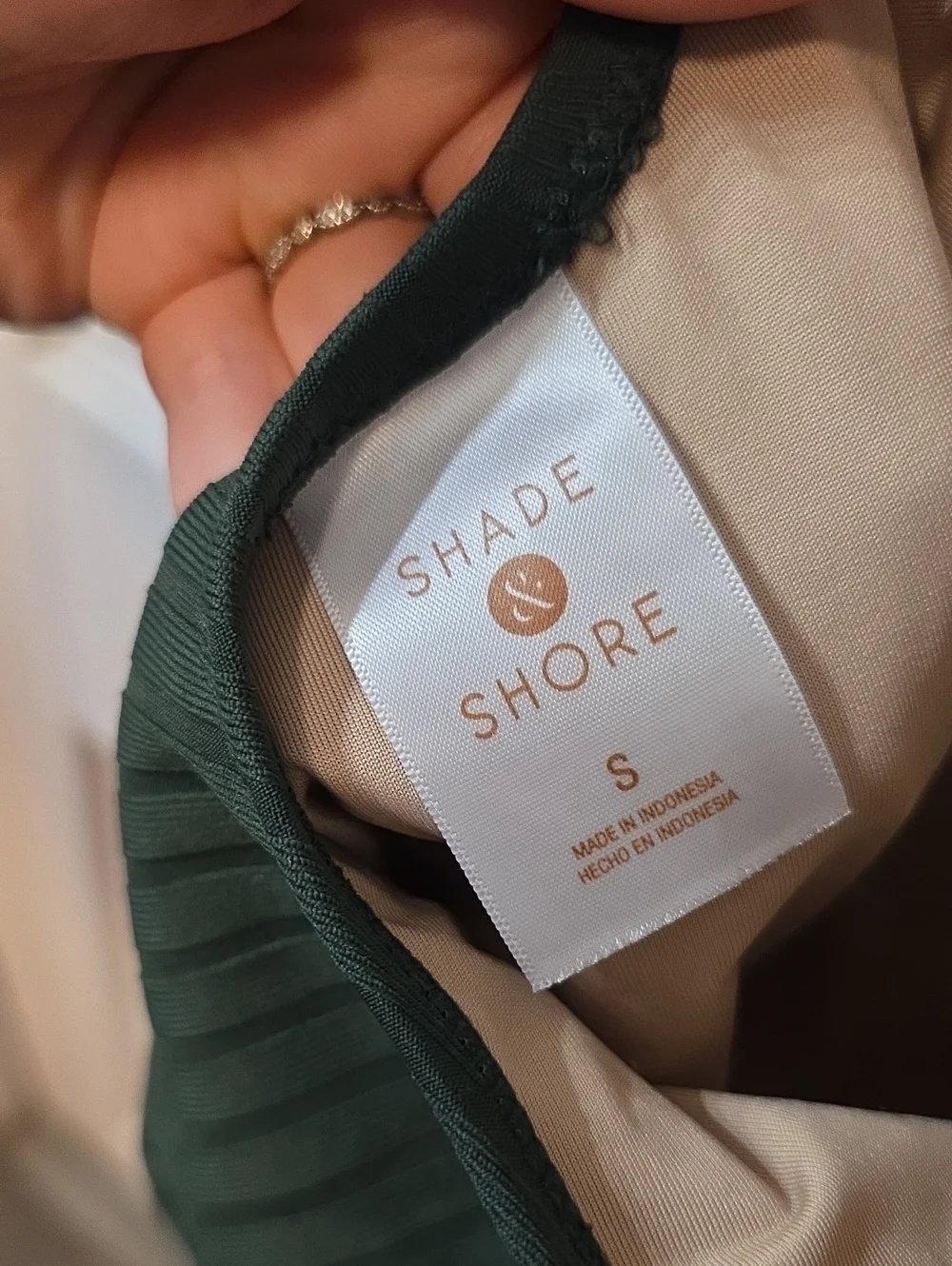 Shade & Shore Green One-Piece Swimsuit